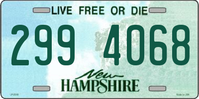 NH license plate 2994068