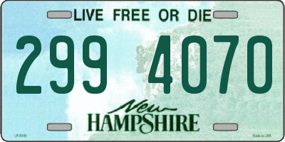 NH license plate 2994070