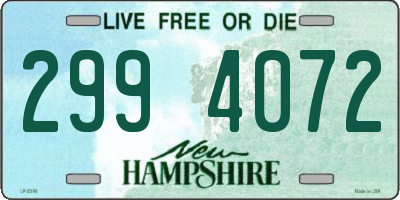 NH license plate 2994072