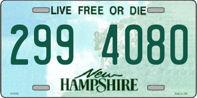 NH license plate 2994080