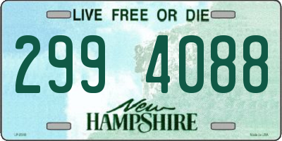 NH license plate 2994088