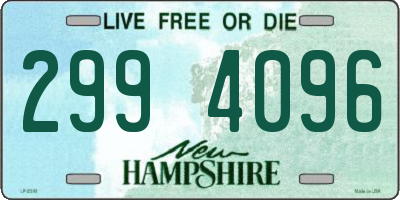 NH license plate 2994096
