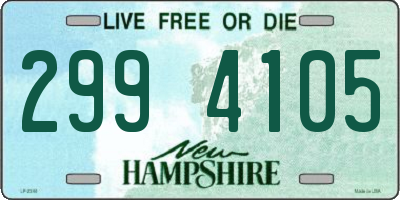 NH license plate 2994105