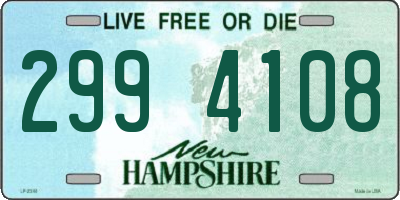 NH license plate 2994108