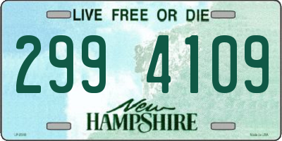 NH license plate 2994109