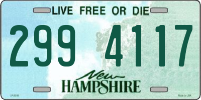 NH license plate 2994117