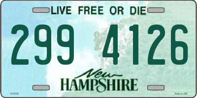 NH license plate 2994126