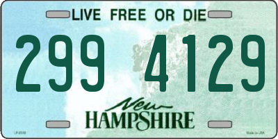 NH license plate 2994129