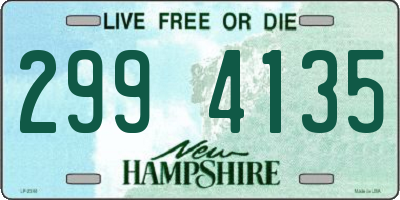 NH license plate 2994135