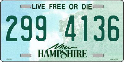 NH license plate 2994136
