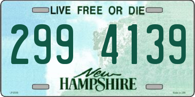 NH license plate 2994139