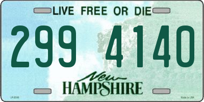 NH license plate 2994140