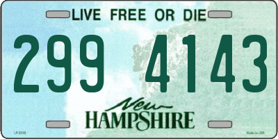 NH license plate 2994143