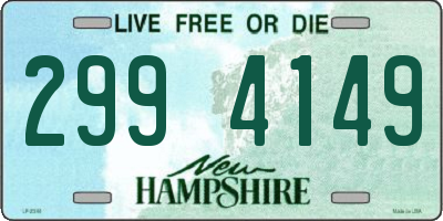 NH license plate 2994149