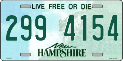 NH license plate 2994154