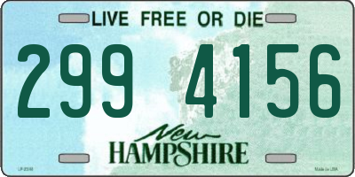 NH license plate 2994156