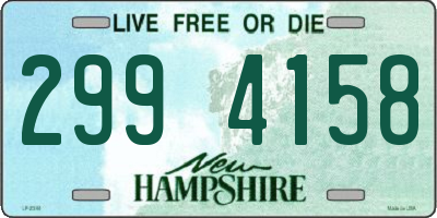 NH license plate 2994158