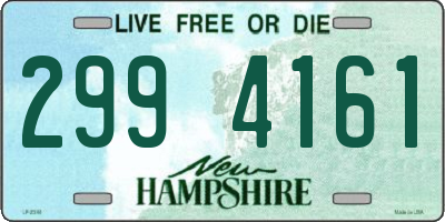 NH license plate 2994161