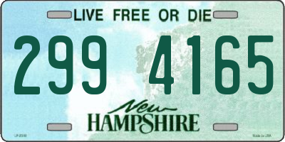 NH license plate 2994165