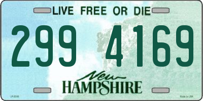 NH license plate 2994169