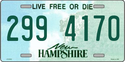 NH license plate 2994170