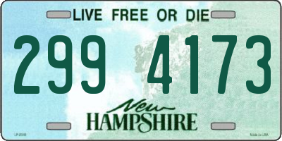 NH license plate 2994173