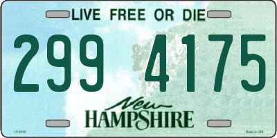 NH license plate 2994175