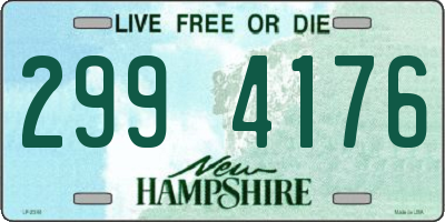 NH license plate 2994176