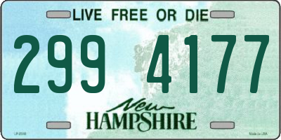 NH license plate 2994177