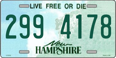 NH license plate 2994178