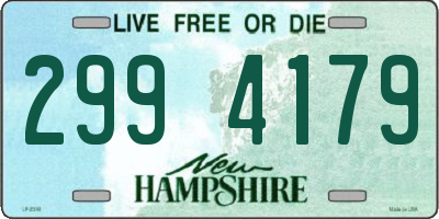 NH license plate 2994179