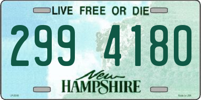 NH license plate 2994180