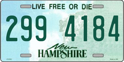 NH license plate 2994184