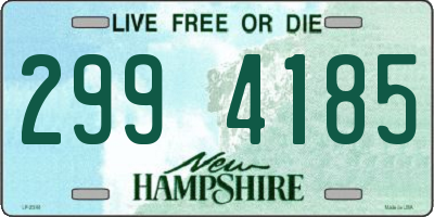 NH license plate 2994185