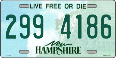 NH license plate 2994186