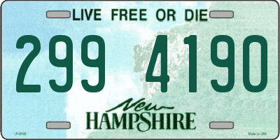 NH license plate 2994190