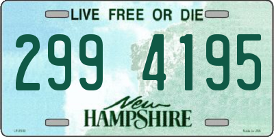 NH license plate 2994195
