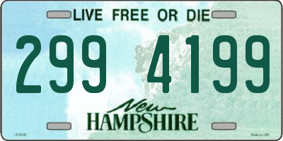 NH license plate 2994199