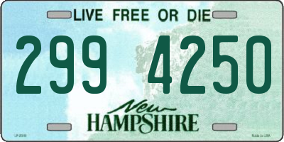 NH license plate 2994250