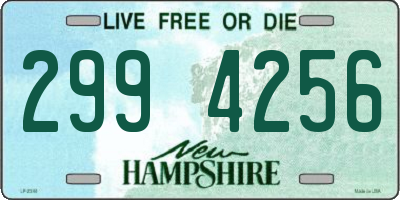NH license plate 2994256