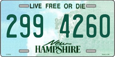 NH license plate 2994260