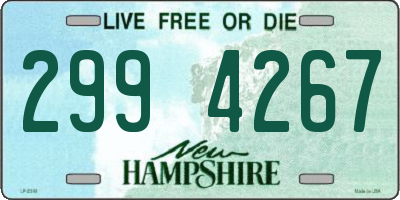 NH license plate 2994267