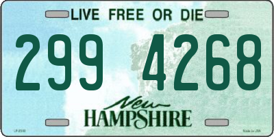 NH license plate 2994268