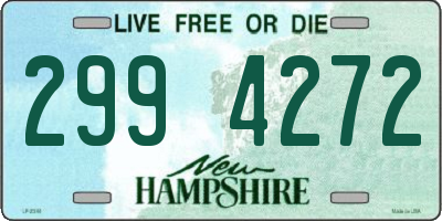 NH license plate 2994272