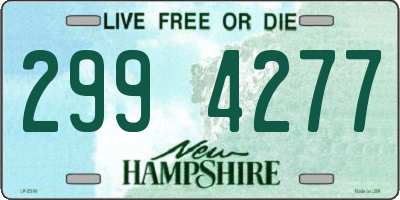 NH license plate 2994277