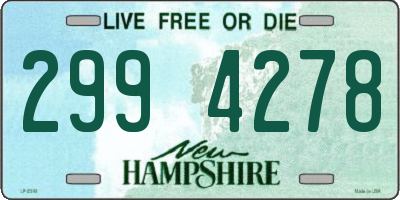 NH license plate 2994278