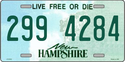 NH license plate 2994284