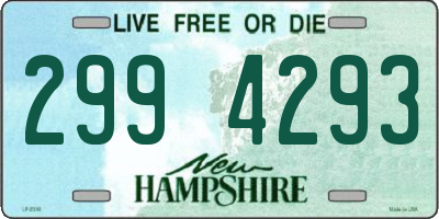 NH license plate 2994293