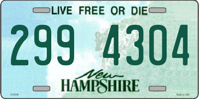 NH license plate 2994304