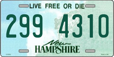NH license plate 2994310
